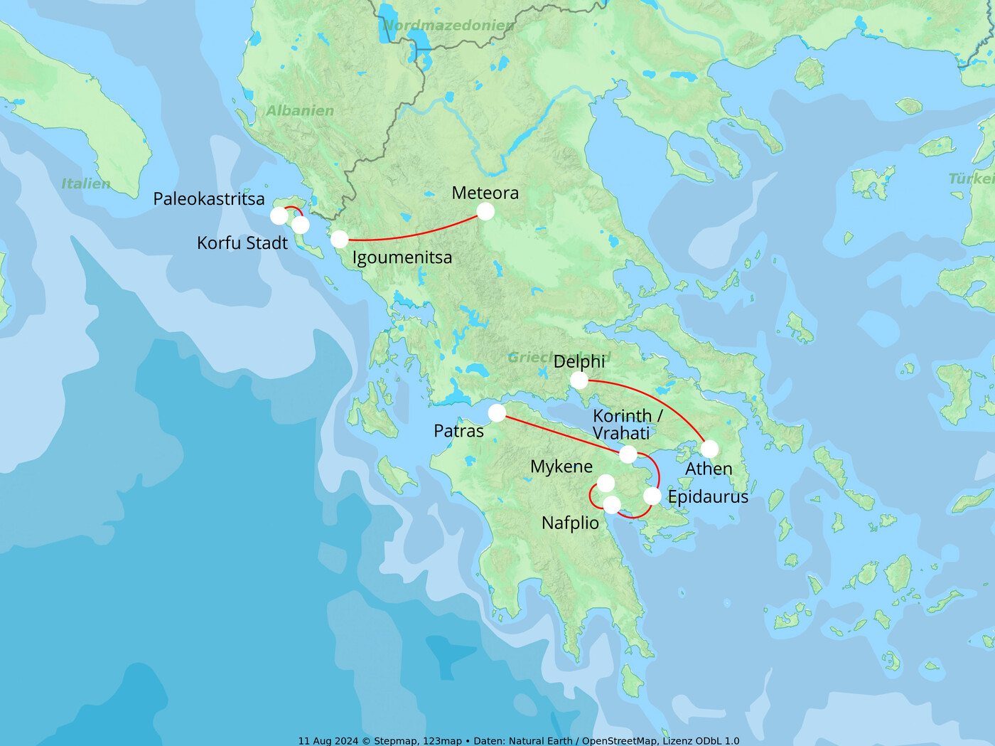 Griechenland & Insel Korfu